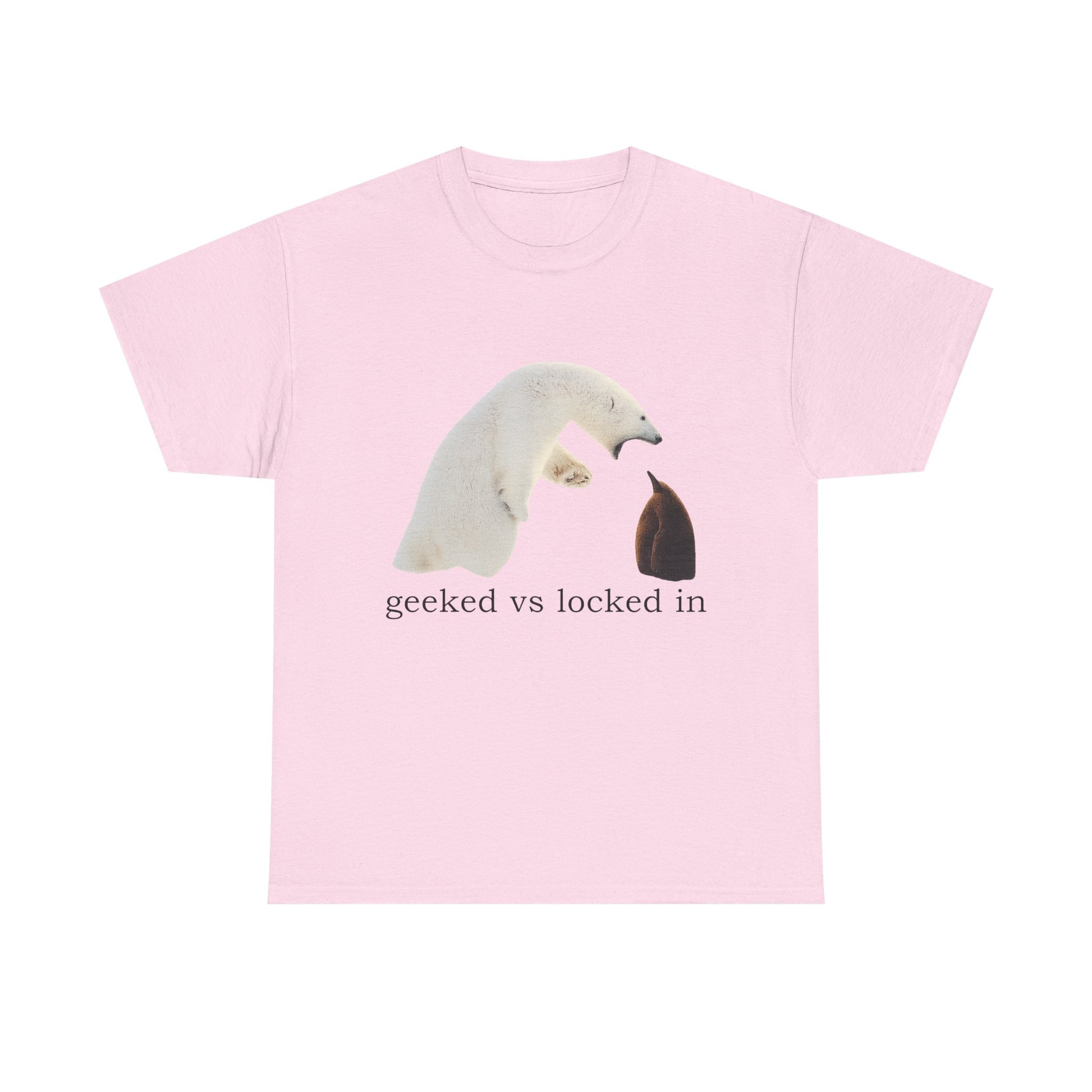 Geeked vs locked in T-shirt