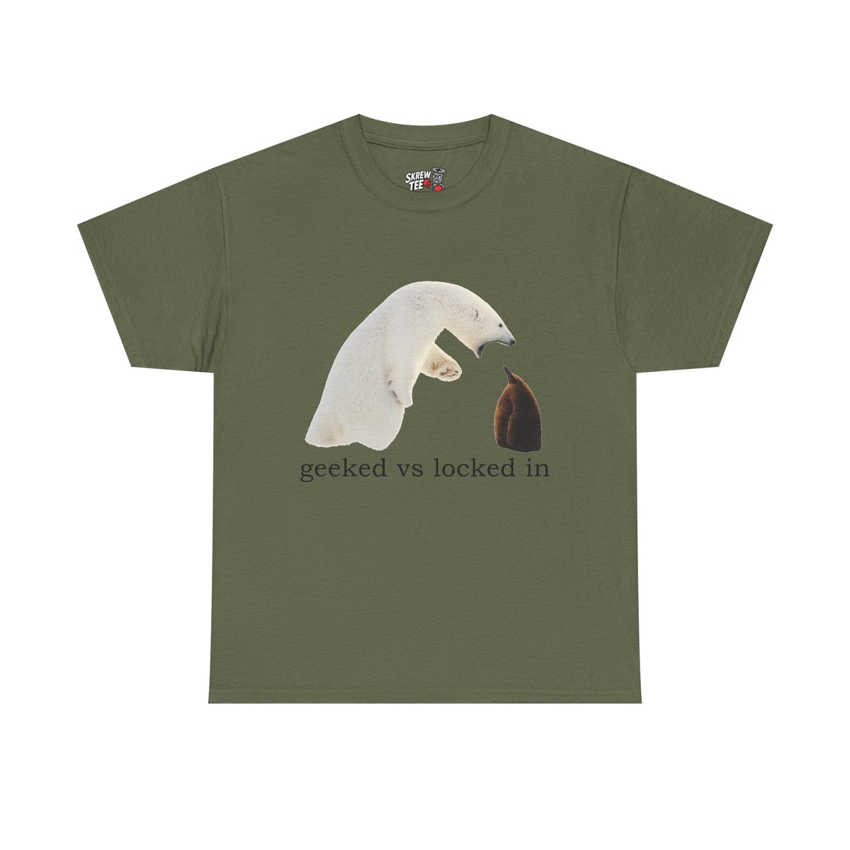 Geeked vs locked in T-shirt