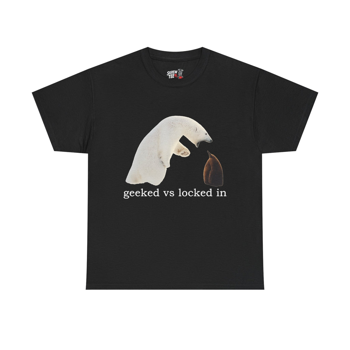 Geeked vs locked in T-shirt