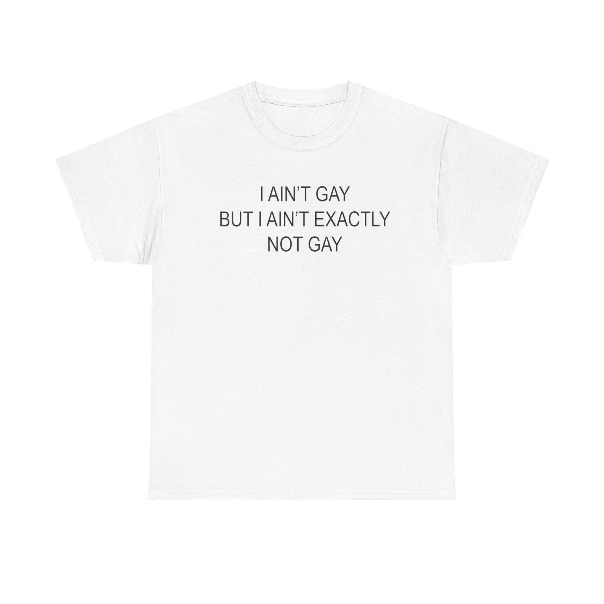 I Ain't Gay But I Ain't Exactly Not Gay Tee