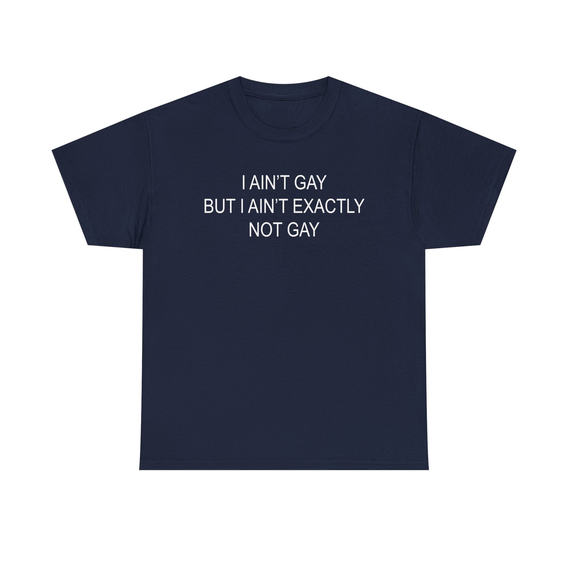 I Ain't Gay But I Ain't Exactly Not Gay Tee