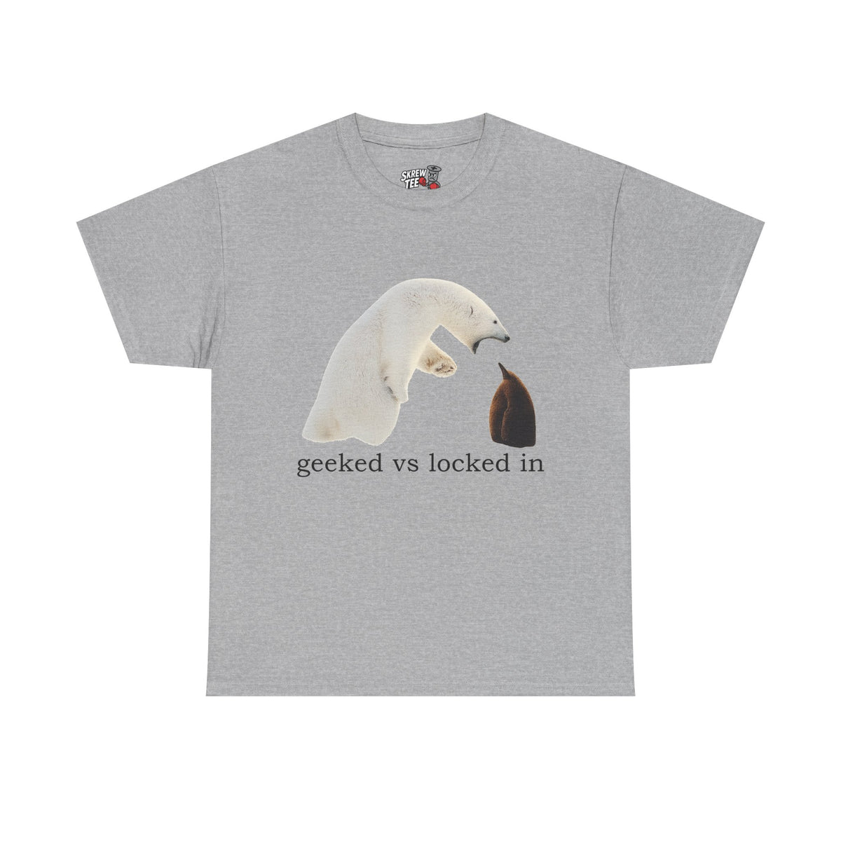 Geeked vs locked in T-shirt