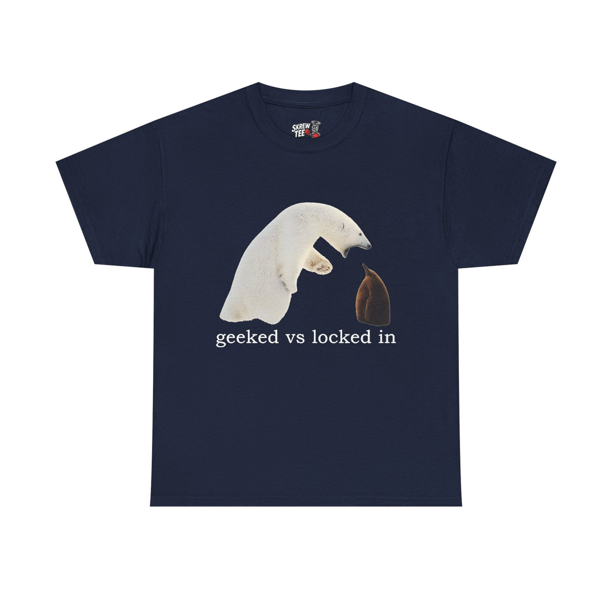 Geeked vs locked in T-shirt