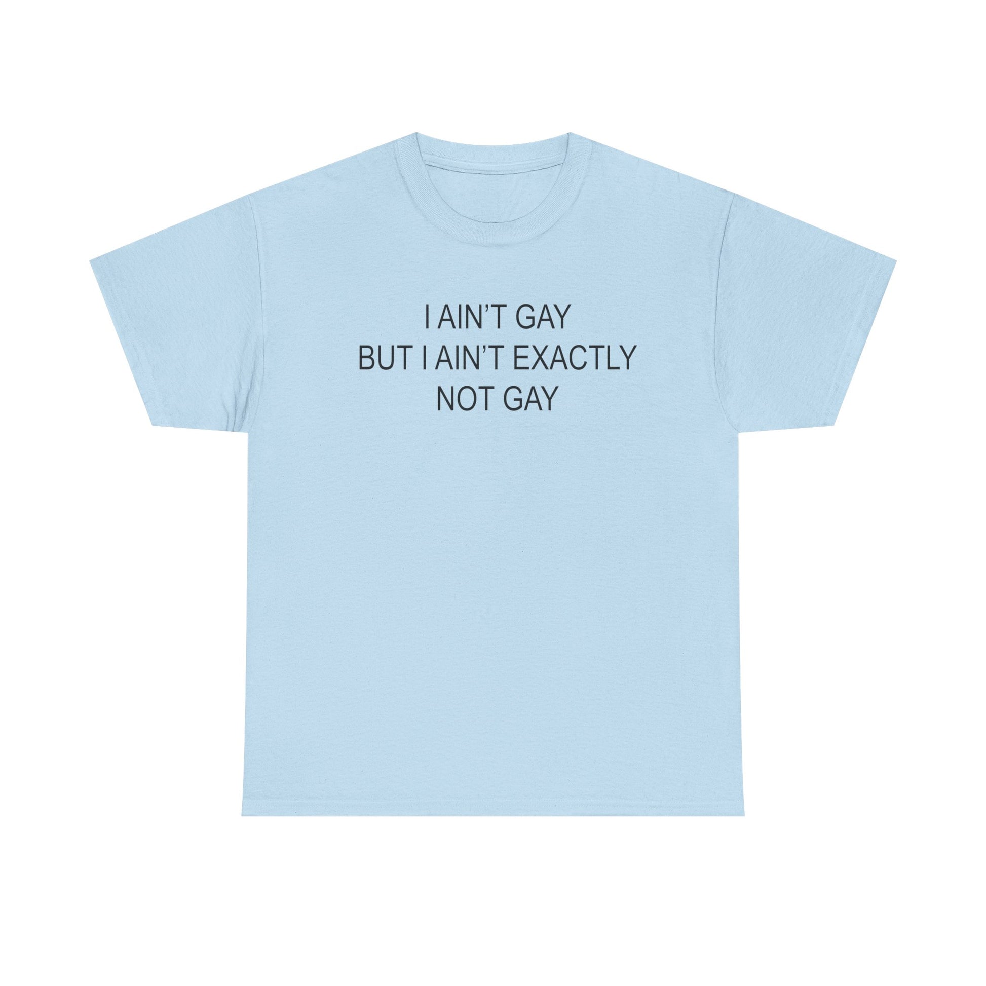 I Ain't Gay But I Ain't Exactly Not Gay Tee