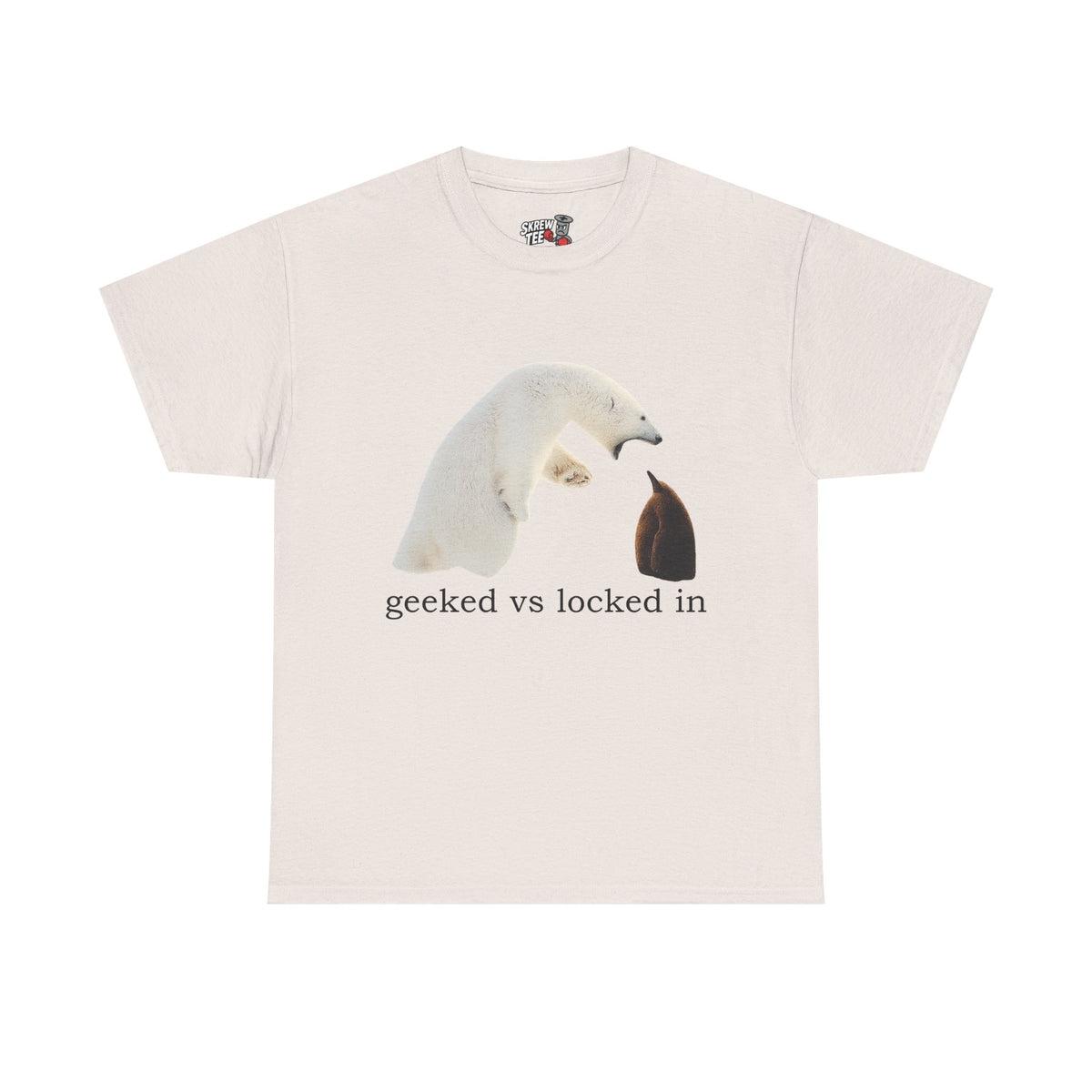 Geeked vs locked in T-shirt