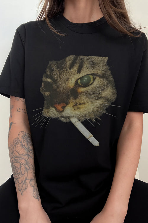 Cat Smoking T-shirt