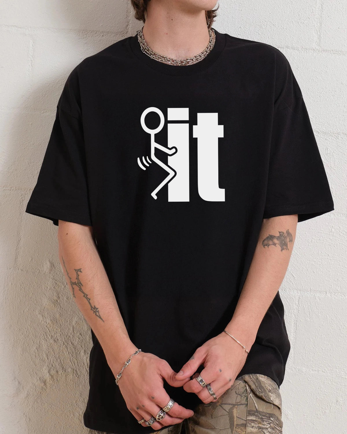 “F*ck It” Stick Figure Tee