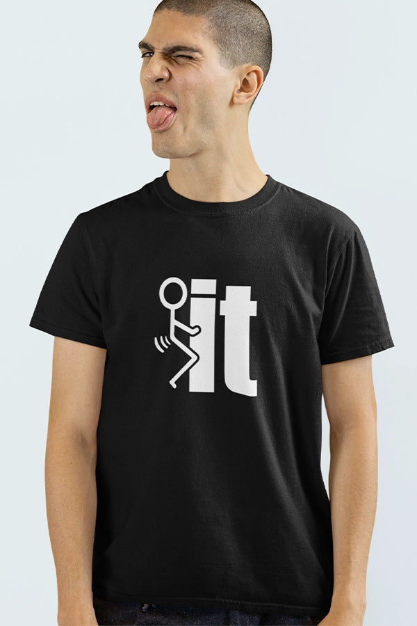 “F*ck It” Stick Figure Tee
