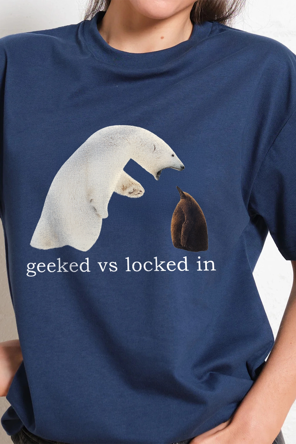 Geeked vs locked in T-shirt