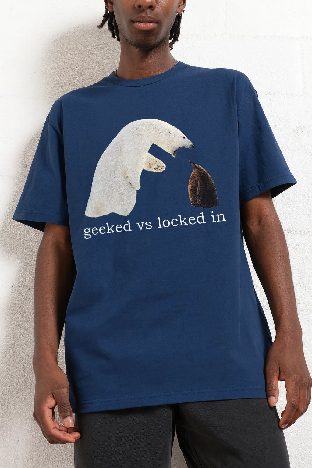 Geeked vs locked in T-shirt