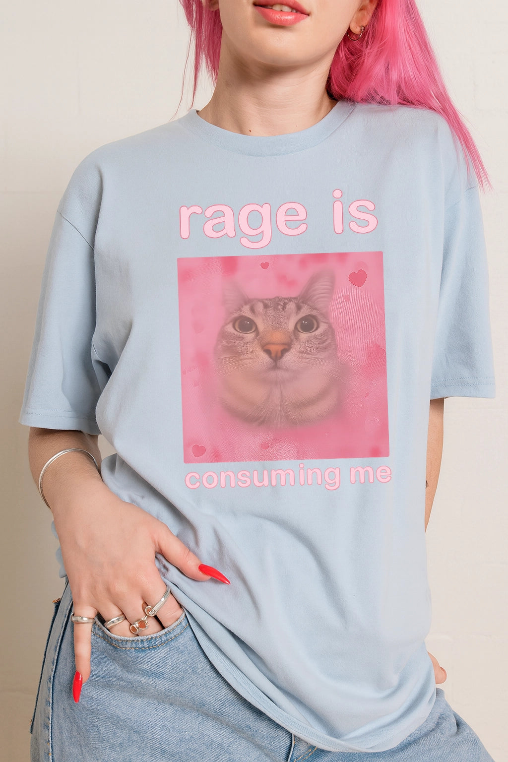 “Rage Is Consuming Me” Cat Tee