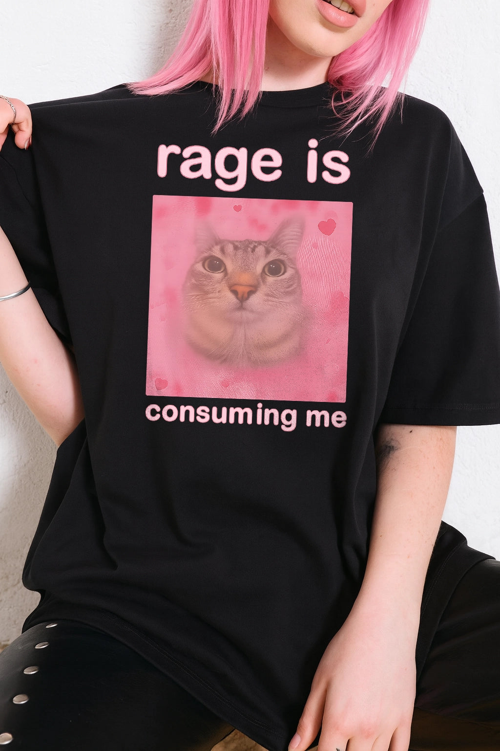 “Rage Is Consuming Me” Cat Tee