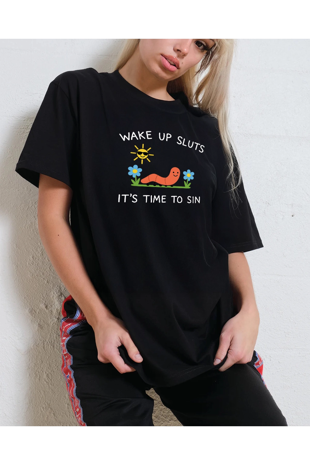 Wake Up Sluts, It’s Time to Sin T-shirt